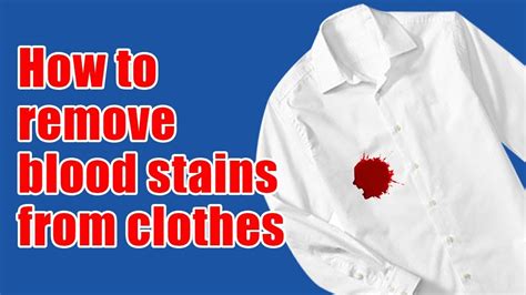 how to remove fake blood stains from clothing|blood in clothing remove tricks.